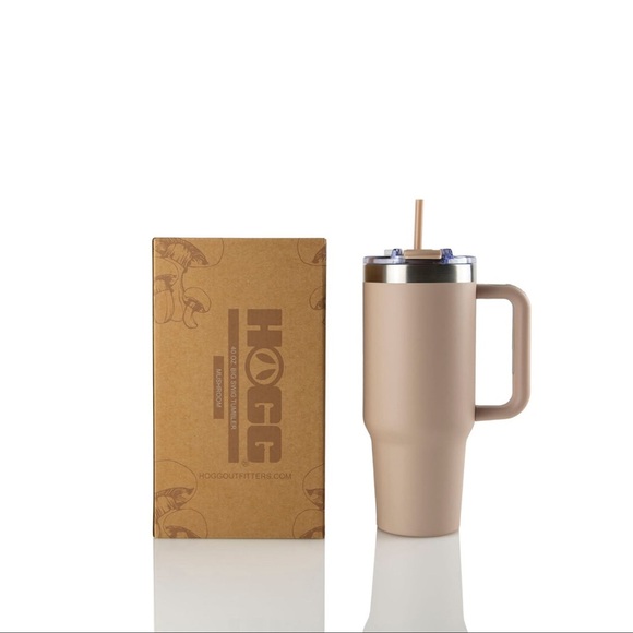 CUSTOM ENGRAVED 40oz Powder Coated Big Swig Tumbler MUSHROOM - Picture 3 of 9